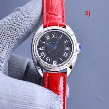 2022年原版復刻新作入荷カルティエ 女性 自動巻ムーブメント腕時計31mm
