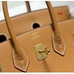 早春新作入荷原版復刻 エルメス Birkin バッグ fuli工場 SIZE: 25CM