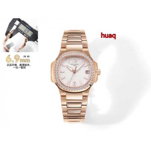 高品質パテックフィリップ32mm 女性自動巻ムーブメント腕時計 huaq工場