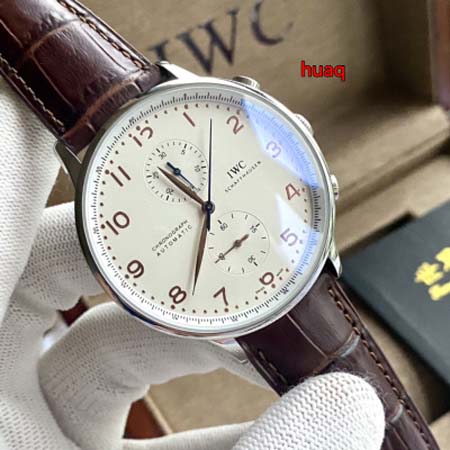 高品質IWC  42mm 自動巻ムーブメント腕時計 huaq工場