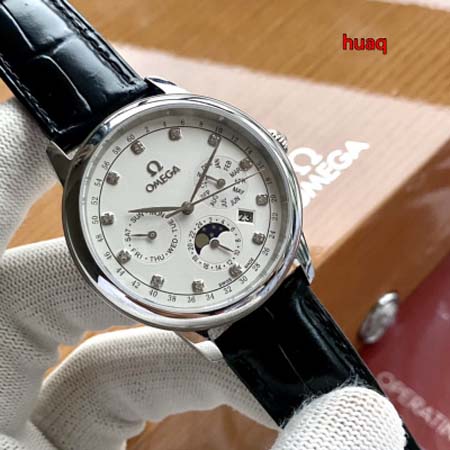 高品質  オメガ 42mm 自動巻ムーブメント腕時計 huaq工場