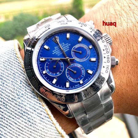 高品質ロレックス 43mm  自動巻ムーブメント腕時計 huaq工場