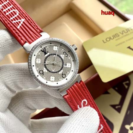 高品質ルイヴィトン  34mm 石英腕時計 huaq工場