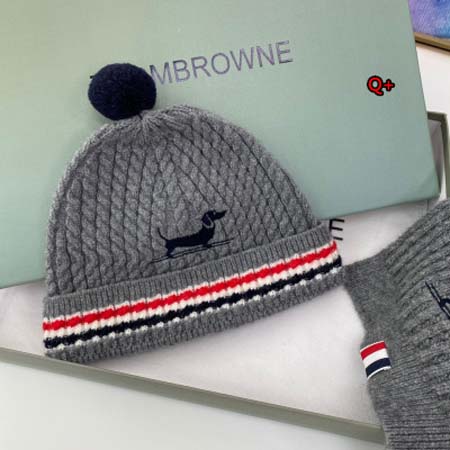 2023年早秋最新の高品質  THOM BROWNE 帽子のマフラー Q+工場