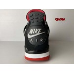 新作入荷Air Jordan 4 Retro Bred  NIKE スニーカー QIAOBA工場.SIZE:36-46