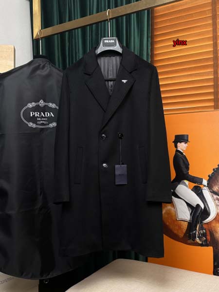 2023年12月15日秋冬原版復刻新品入荷プラダカシミヤのコート綿入れの服 YINX工場