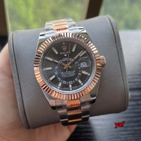 ロレックス高品質42mm 自動巻ムーブメント腕時計 yaf工場
