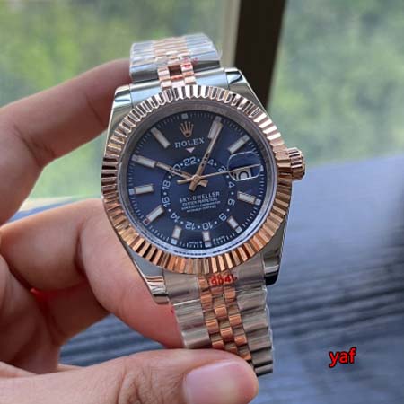 ロレックス高品質42mm 自動巻ムーブメント腕時計 yaf工場
