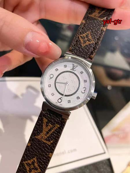 ルイヴィトン高品質34mm 石英電池式 腕時計 yaf工場