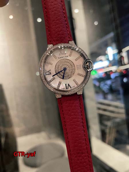 カルティエ 高品質女性36mm 石英電池式 腕時計