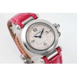 カルティエ 高品質女性30mm石英電池式 腕時計
