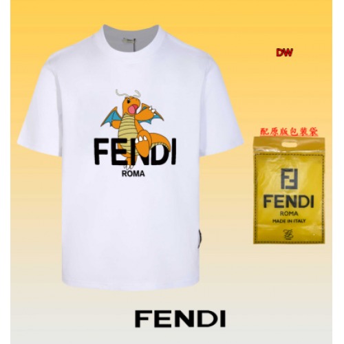 2024年5月24日夏季新作入荷FENDI 半袖 Tシャツ DW工場S-XXL