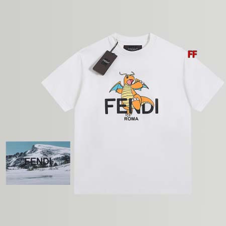 2024年5月22日夏季新作入荷FENDI半袖 Tシャツ F...