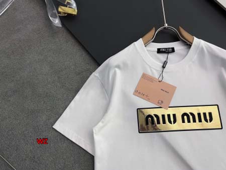 2024年6月11日夏季高品質新作入荷MIU MIU半袖 TシャツWZH工場