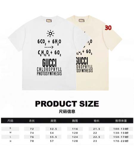 2024年6月19日夏季新作入荷グッチ半袖 Tシャツ 30工場