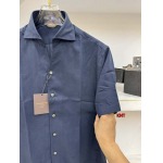 2024年6月12日夏季高品質新作入荷 ZEGNA 半袖シャツ KNT工場