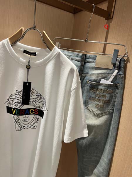 2024年7月11日夏季新品入荷ヴェルサーチ半袖 Tシャツ qiang工場