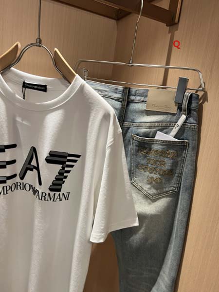 2024年7月11日夏季新品入荷アルマーニ半袖 Tシャツ qiang工場