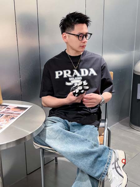 2024年7月12日高品質新作入荷PRADA半袖 Tシャツ QIANG工場