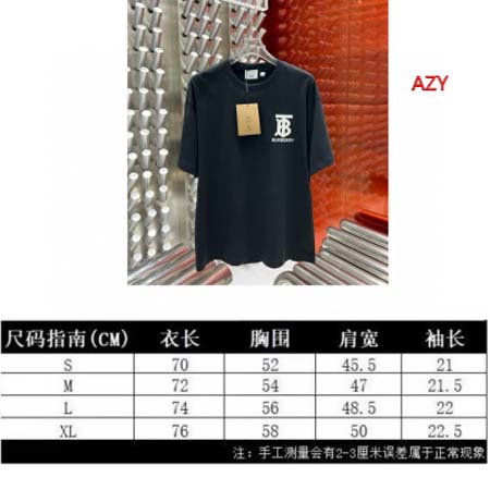 2024年7月17日夏季新作入荷バーバリー半袖 Tシャツ AZY工場