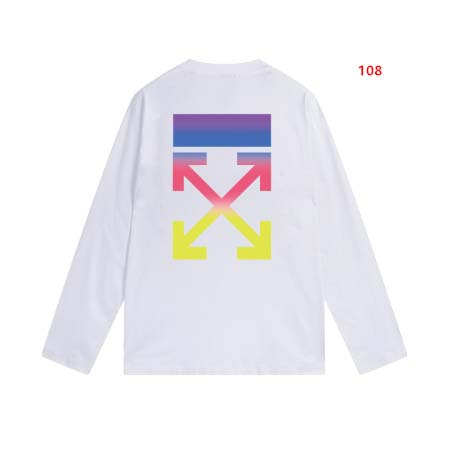 2024年7月30日早秋新品入荷 OFF WHITE  長袖 Tシャツ 108工場