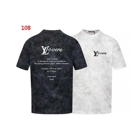 2024年夏季7月22日新作入荷ルイヴィトン 半袖 Tシャツ...