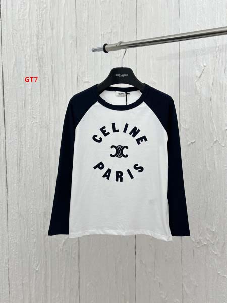 2024年高品質新品入荷CELINE女性 長袖 TシャツGT7工場