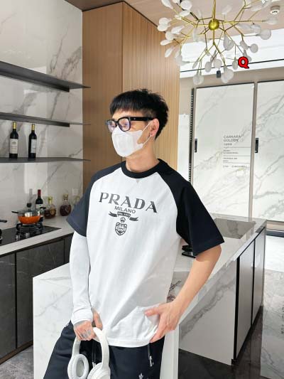 2024年8月12日早秋高品質新作入荷  PRADA 半袖 Tシャツ Q工場