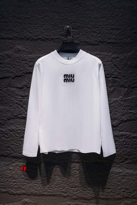 2024年8月8日早秋新作入荷miu miu 長袖 Tシャツ...