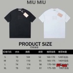 2024年9月4日早秋新品入荷MIUMIU  半袖 Tシャツ FF工場