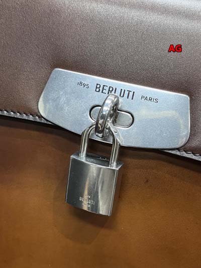 秋冬原版復刻 新品 Berluti 本革 ブリーフケース ag工場