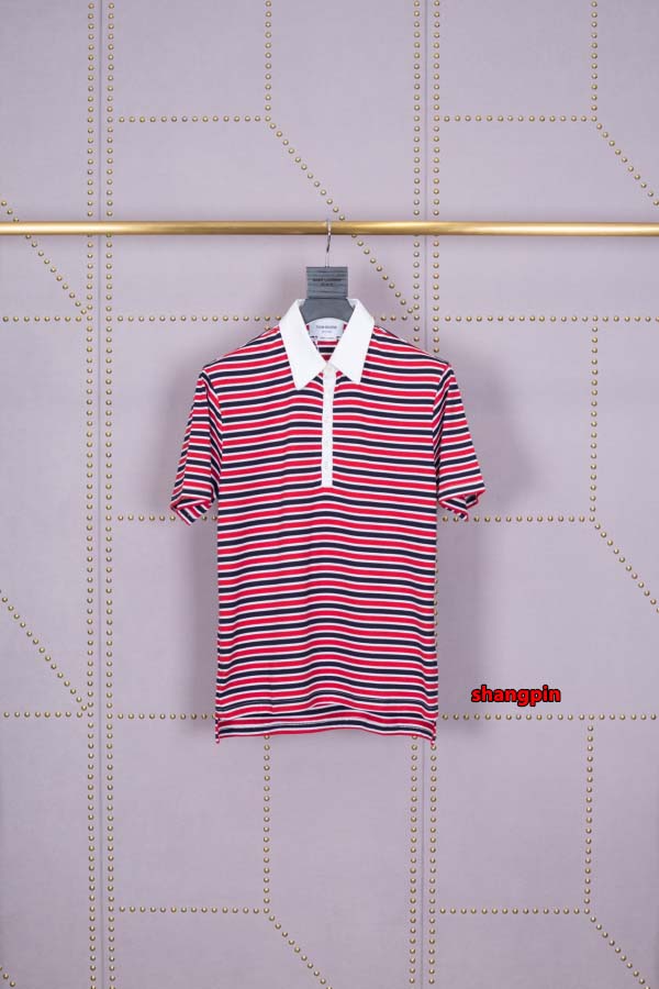 2025年春夏高品質新品 THOM BROWNE ポロシャツ半袖 Tシャツ shp工場