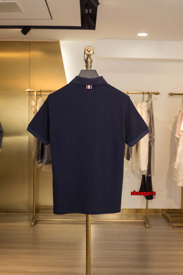 2025年春夏高品質新品 THOM BROWNE ポロシャツ半袖 Tシャツ shp工場