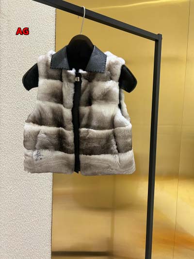 2024年新作原版復刻秋冬FENDI 本革チンチラ チンチラ...