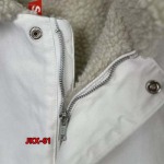 2024年12月19日秋冬高級品新作 SUPREME  Faux Shearling Lined Bomber Jacket ラムの綿毛アウターデニムのアウター61工場