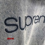 2024年12月19日秋冬高級品新作 SUPREME  Faux Shearling Lined Bomber Jacket ラムの綿毛アウターデニムのアウター 61工場