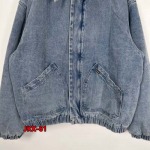 2024年12月19日秋冬高級品新作 SUPREME  Faux Shearling Lined Bomber Jacket ラムの綿毛アウターデニムのアウター 61工場