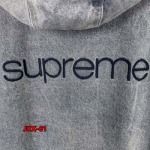 2024年12月19日秋冬高級品新作 SUPREME  Faux Shearling Lined Bomber Jacket ラムの綿毛アウターデニムのアウター 61工場