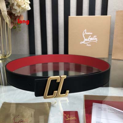 2025年早春新品入荷 Christian Louboutin 本革 ベルト LANG工場