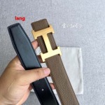 2025年早春新品入荷 エルメス  本革 ベルト LANG工場