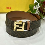 2025年早春新品入荷 FENDI  本革 ベルト LANG工場