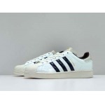 2025年1月30日新品入荷Wales Bonner x Adidas SuerstarWonder White-Collegiate Navyスニーカー/ランニングシューズ/カジュアルシューズ