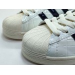 2025年1月30日新品入荷Wales Bonner x Adidas SuerstarWonder White-Collegiate Navyスニーカー/ランニングシューズ/カジュアルシューズ