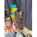 2025年1月30日新品入荷Travis Scott x Air Jordan 1 Low OG Velvet Brown スニーカー/ランニングシューズ/カジュアルシューズ