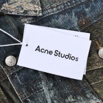 Acne studios 24ssデジタルダイレクトインジェクション3Dカラーコリジョンデニムジャケットジャケット