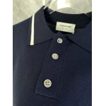 2025年4月21日入荷新作Thom Browne半袖ポロシャツ★誕生日プレゼント/結婚祝い/内祝い/贈り物/YI+YI工場M-3XL
