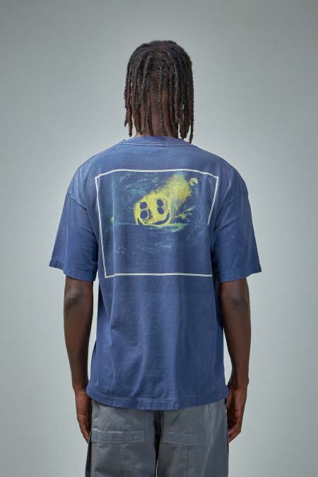 2025年5月17日入荷新作CACTUS PLANT FLEA MARKET x SAINT Mxxxxxx STAR SS TEE-NAVY 半袖 Tシャツ新品  高级品/人気/誕生日プレゼント/人気/ファッション/トレンド/限定/WB工