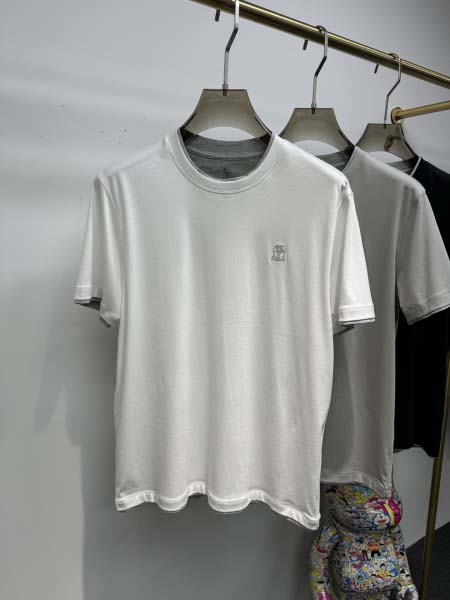 2025年5月20日入荷新作Brunello Cucinelli半袖Tシャツ 原版复刻高級品香港の会社超厳選★入手困難/誕生日プレゼント/yinx工場48-56