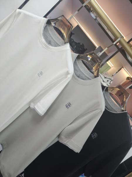 2025年5月21日入荷新作Brunello Cucinelli半袖Tシャツ 原版复刻高級品香港の会社超厳選★入手困難/誕生日プレゼント/yinx工場