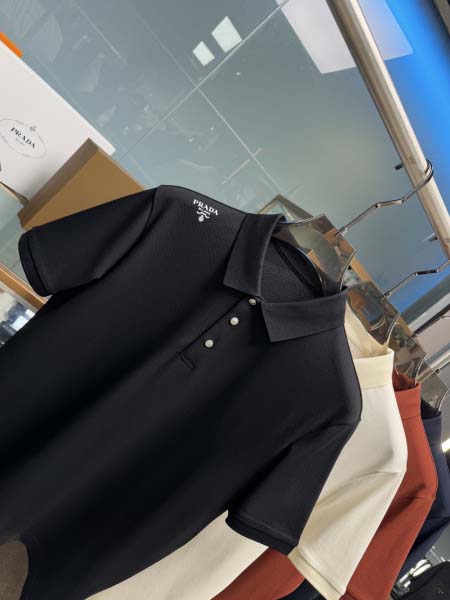 2025年5月22日入荷新作Prada半袖ポロシャツ 原版复刻高級品香港の会社超厳選★入手困難/誕生日プレゼント/yinx工場